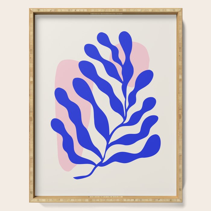 Blue Matisse Ferns Serving Tray Gallery Image 1