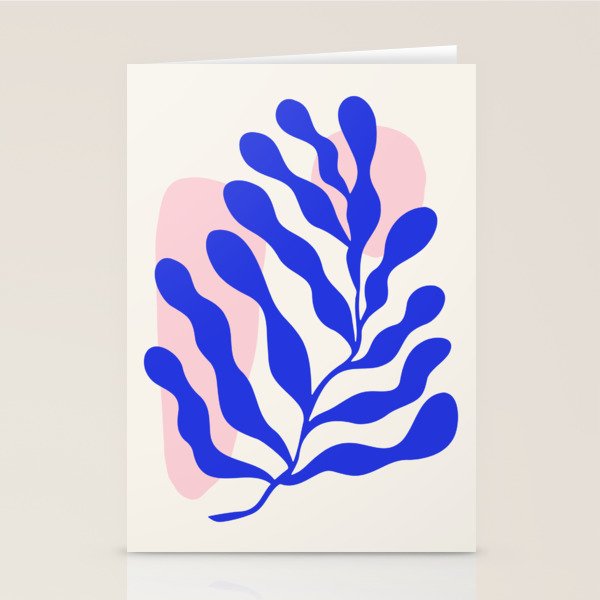 Blue Matisse Ferns Stationery Card Gallery Image 1