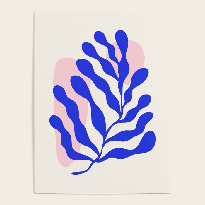 Blue Matisse Ferns Poster Gallery Image 4