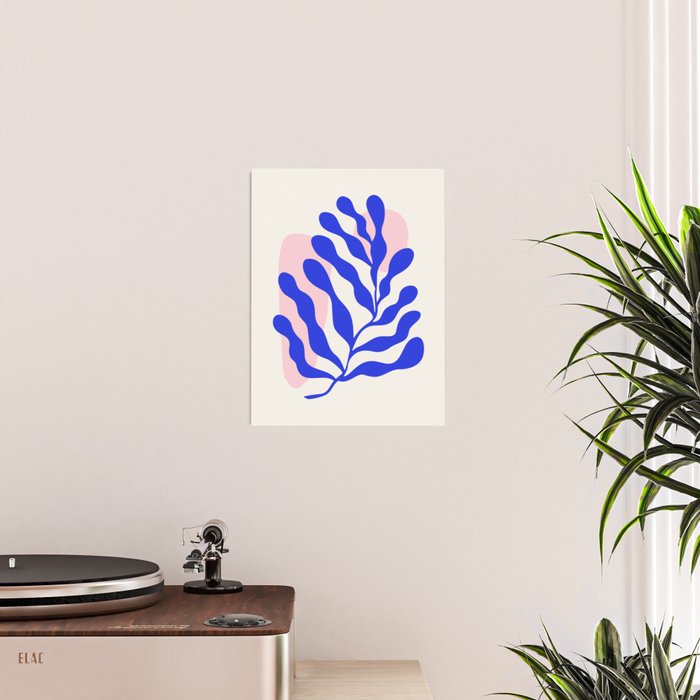 Blue Matisse Ferns Poster Gallery Image 2