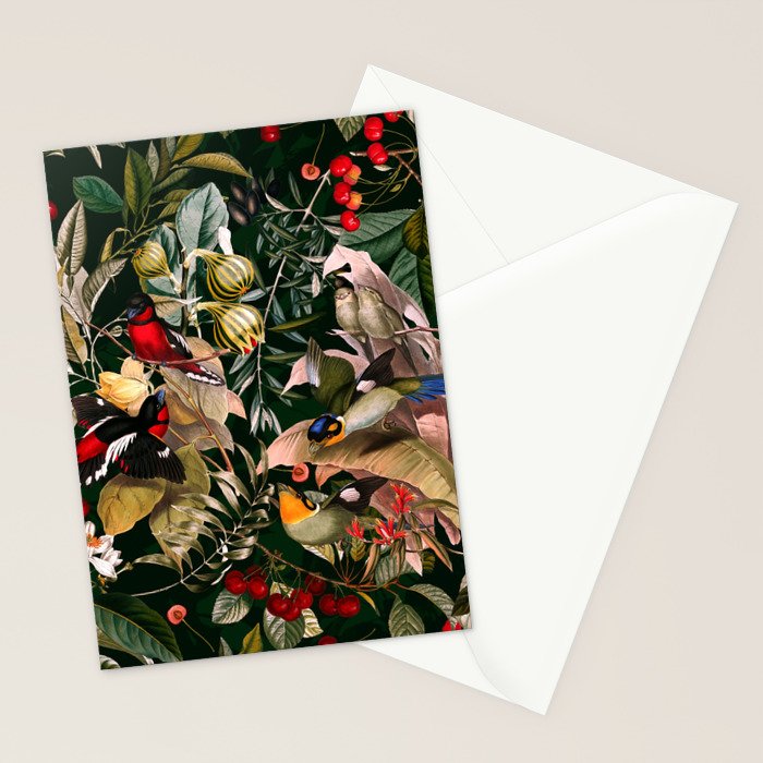Floral and Birds XXV Stationery Card Gallery Image 2