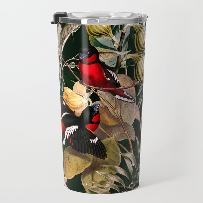 Floral and Birds XXV Travel Mug Gallery Image 3