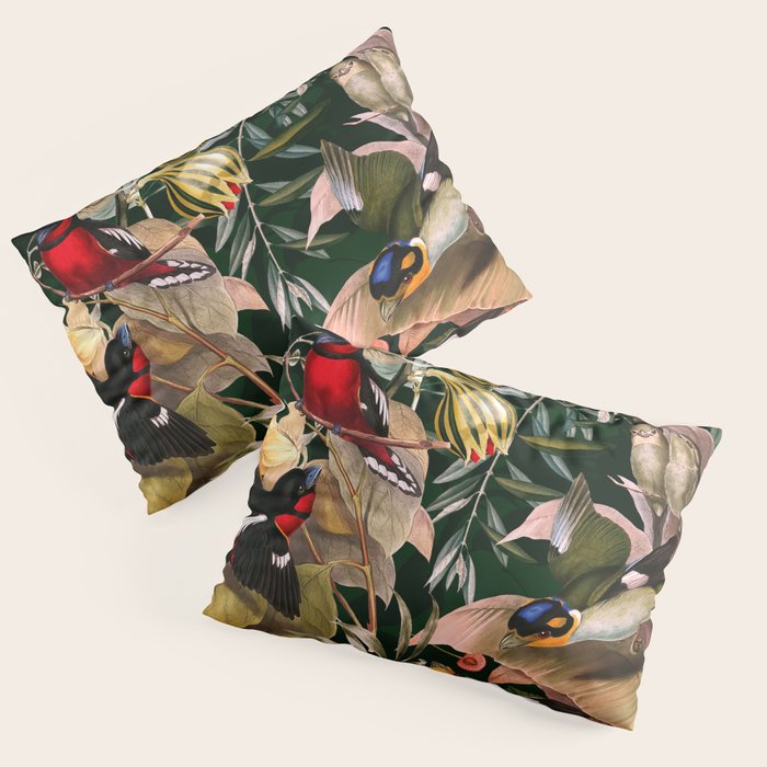 Floral and Birds XXV Pillow Sham Gallery Image 3