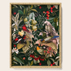 Floral and Birds XXV Serving Tray Gallery Image 1
