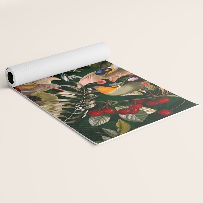 Floral and Birds XXV Yoga Mat Gallery Image 2