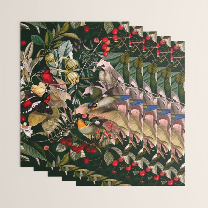 Floral and Birds XXV Wrapping Paper Gallery Image 3