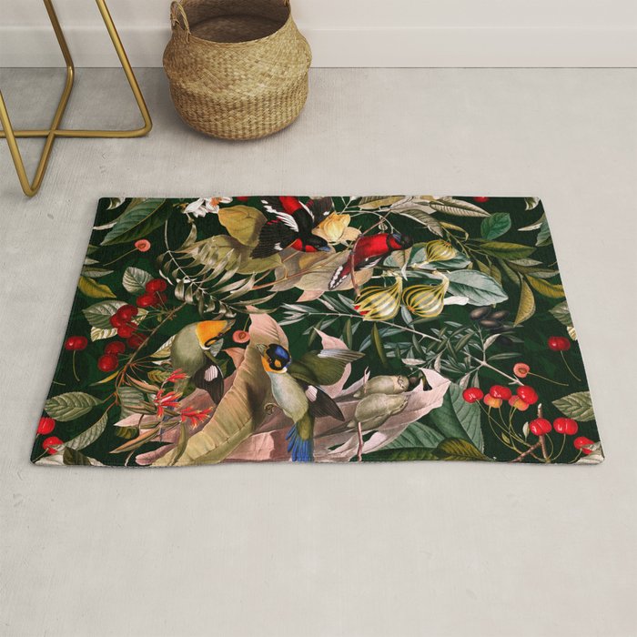 Floral and Birds XXV Rug Gallery Image 1