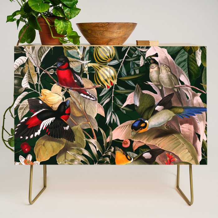 Floral and Birds XXV Credenza Gallery Image 1