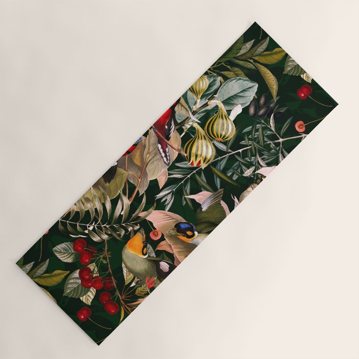 Floral and Birds XXV Yoga Mat Gallery Image 1
