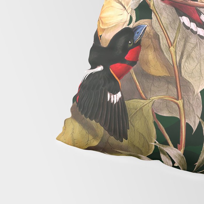 Floral and Birds XXV Pillow Sham Gallery Image 4