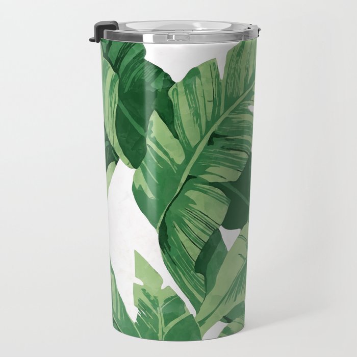 Tropical banana leaves IV Travel Mug Gallery Image 3