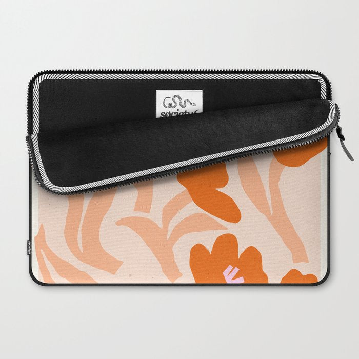 Tulips flower art. Cottagecore aesthetic  Laptop Sleeve Gallery Image 2