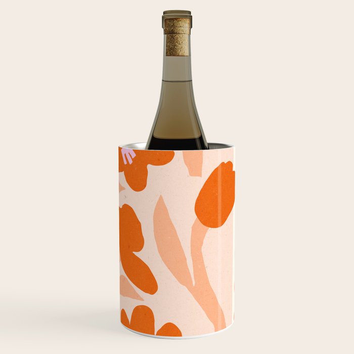 Tulips flower art. Cottagecore aesthetic  Wine Chiller Gallery Image 3