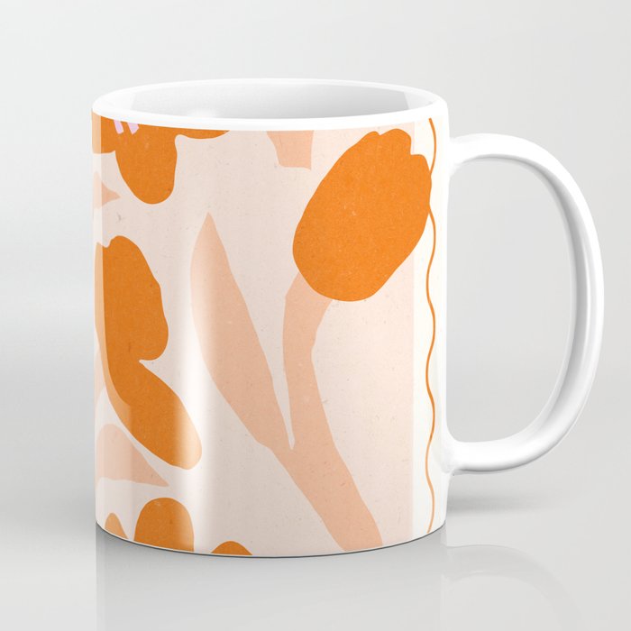Tulips flower art. Cottagecore aesthetic  Coffee Mug Gallery Image 1