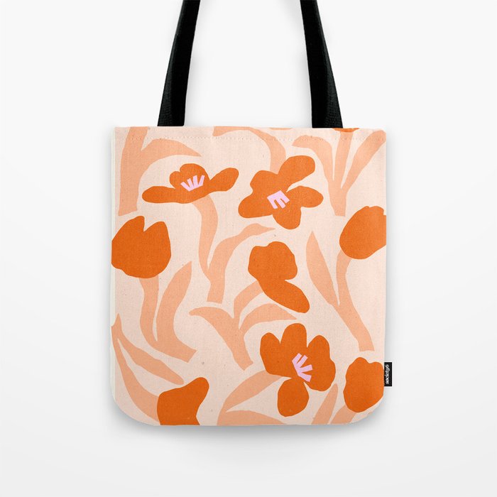 Tulips flower art. Cottagecore aesthetic  Tote Bag
