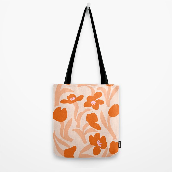 Tulips flower art. Cottagecore aesthetic  Tote Bag Gallery Image 2