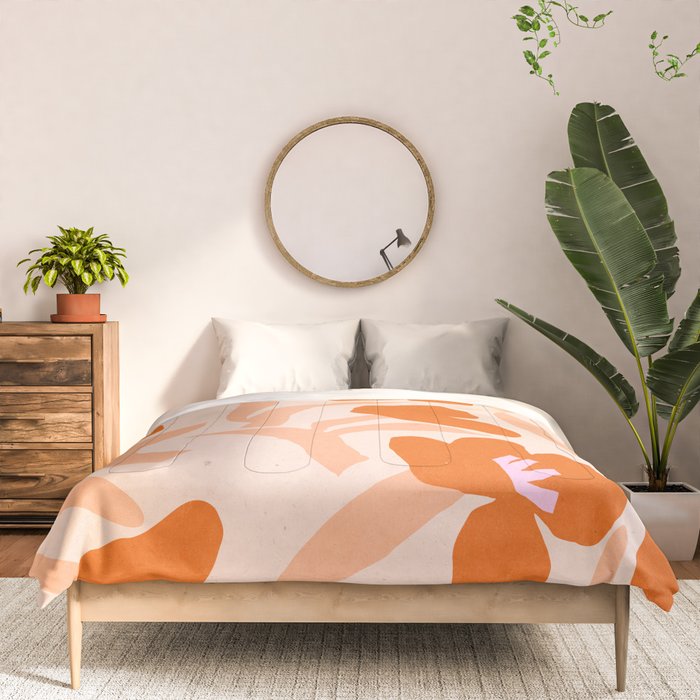 Tulips flower art. Cottagecore aesthetic  Comforter Gallery Image 3