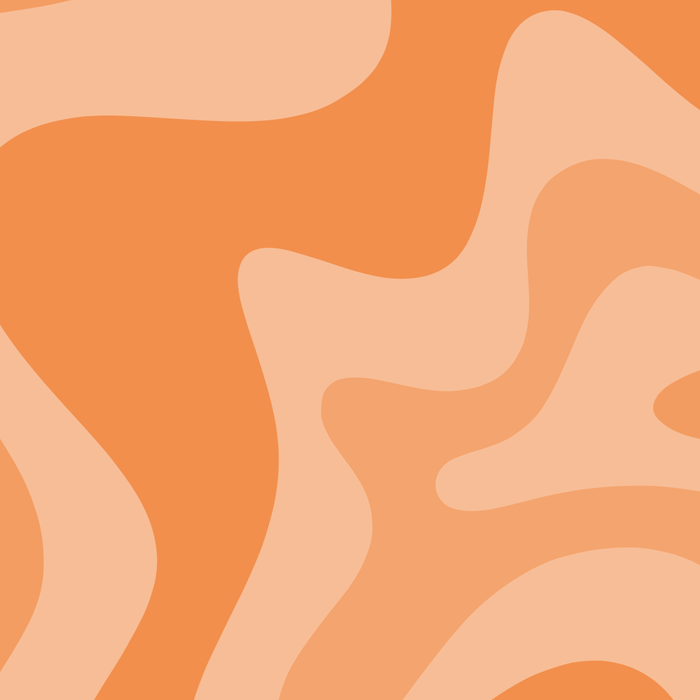 Retro Liquid Swirl Abstract Pattern in Muted Apricot Orange Coffee Mug Gallery Image 2