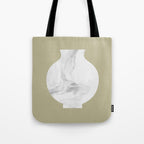 Marble Porcelain Vase - Beige Tote Bag Gallery Image 1