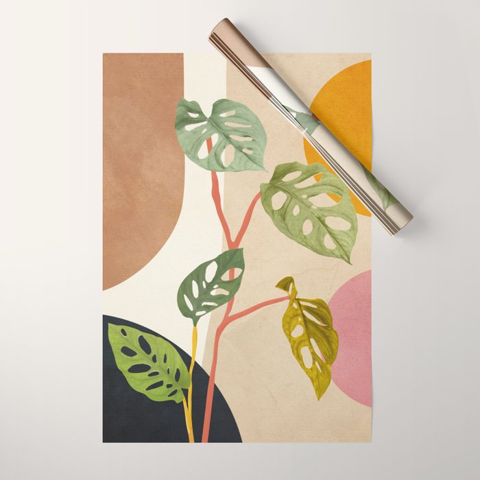 Monstera Obliqua 01 Wrapping Paper Gallery Image 1