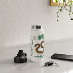 Albertus Seba Three Snakes Illustration Locupletissimi rerum naturalium thesauri accurata descriptio Water Bottle Gallery Image 4