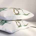 Albertus Seba Three Snakes Illustration Locupletissimi rerum naturalium thesauri accurata descriptio Pillow Sham Gallery Image 3