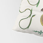 Albertus Seba Three Snakes Illustration Locupletissimi rerum naturalium thesauri accurata descriptio Pillow Sham Gallery Image 4
