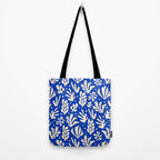 matisse pattern with leaves in blu Tote Bag Gallery Image 2