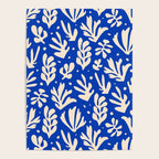 matisse pattern with leaves in blu Poster Gallery Image 4