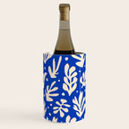 matisse pattern with leaves in blu Wine Chiller Gallery Image 2
