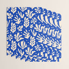 matisse pattern with leaves in blu Wrapping Paper Gallery Image 3