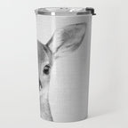 Baby Deer - Black & White Travel Mug Gallery Image 2