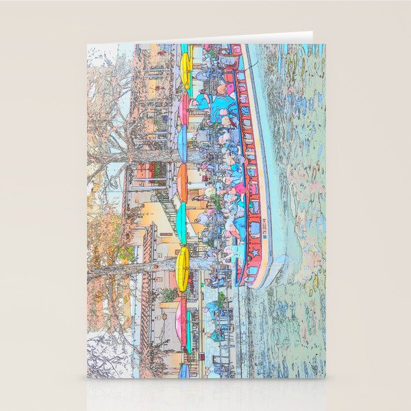 Ride Down The River - San Antonio, Texas Stationery Card Gallery Image 2