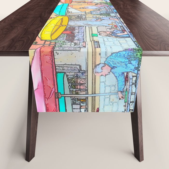 Ride Down The River - San Antonio, Texas Table Runner Gallery Image 1