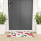 Red Geranium Pattern Welcome Mat Gallery Image 3