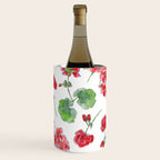 Red Geranium Pattern Wine Chiller Gallery Image 2