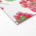 Red Geranium Pattern Welcome Mat Gallery Image 2