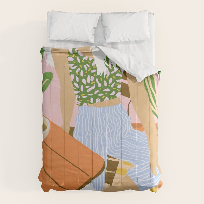 Kawa Tea #illustration #fashion Comforter Gallery Image 6
