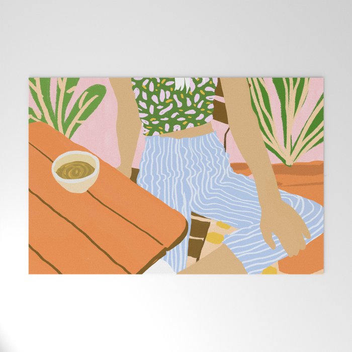 Kawa Tea #illustration #fashion Welcome Mat Gallery Image 1