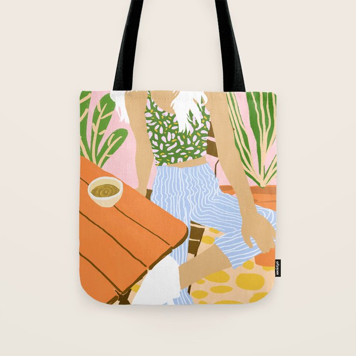 Kawa Tea #illustration #fashion Tote Bag Gallery Image 1