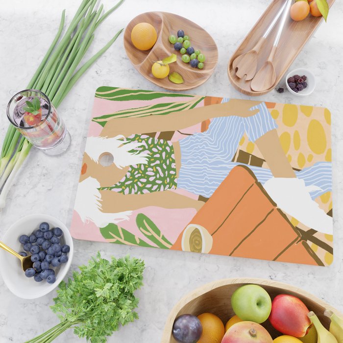Kawa Tea #illustration #fashion Cutting Board Gallery Image 2
