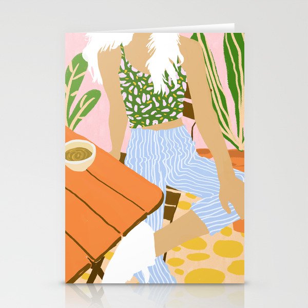 Kawa Tea #illustration #fashion Stationery Card Gallery Image 1
