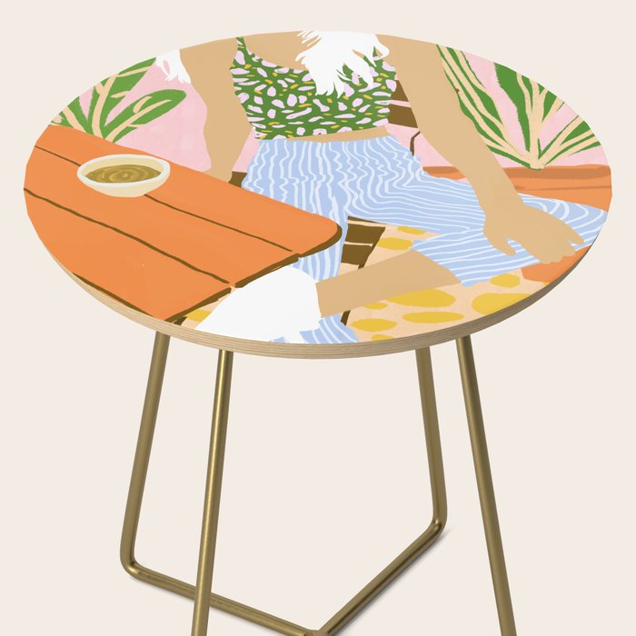 Kawa Tea #illustration #fashion Side Table Gallery Image 2