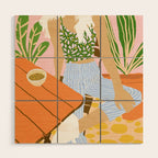 Kawa Tea #illustration #fashion Wood Wall Art Gallery Image 1