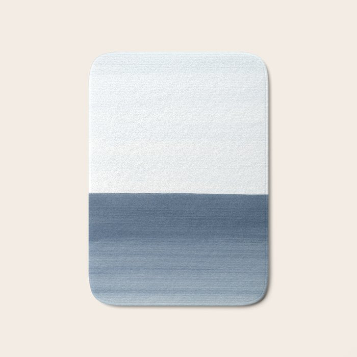 Ocean Watercolor Painting No.1 Bath Mat Gallery Image 1