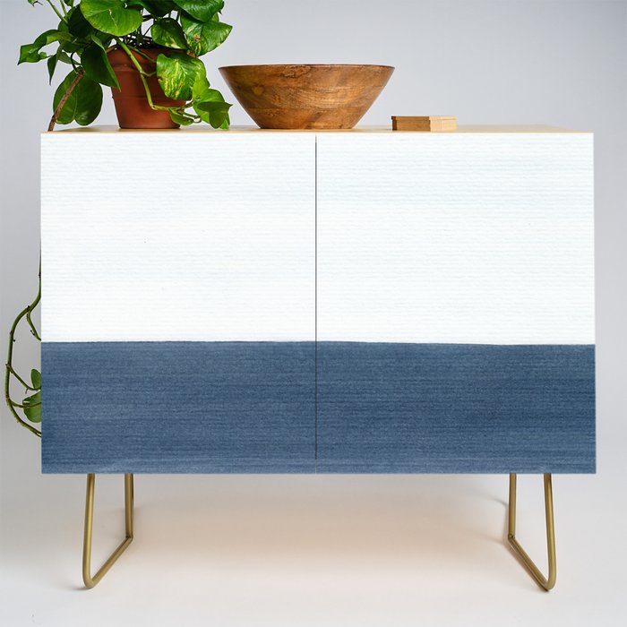 Ocean Watercolor Painting No.1 Credenza Gallery Image 1