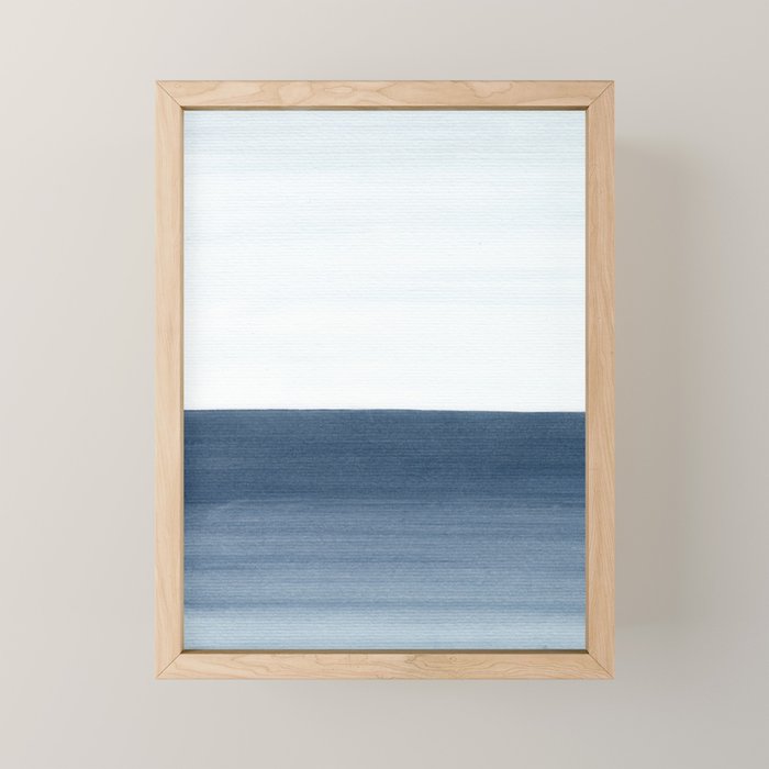 Ocean Watercolor Painting No.1 Mini Art Print Gallery Image 1