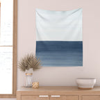 Ocean Watercolor Painting No.1 Wall Tapestry Gallery Image 2