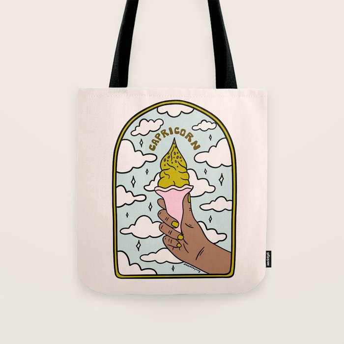 Capricorn Ice Cream Tote Bag Gallery Image 1