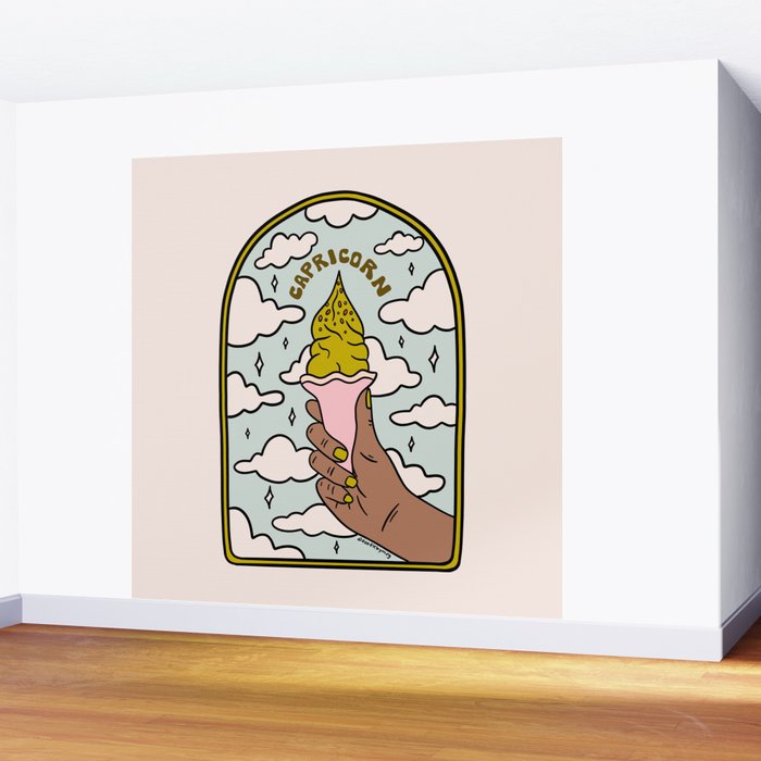 Capricorn Ice Cream Wall Mural Gallery Image 2